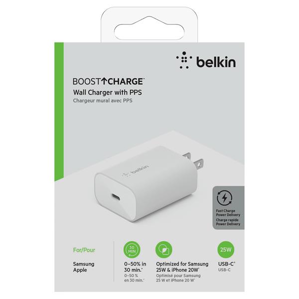 Belkin 25W USB-C PD 3.0 PPS Wall Charger(Open Box)