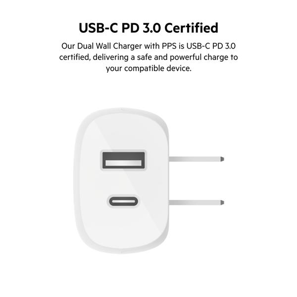 Belkin 37W Dual Wall Charger with PPS