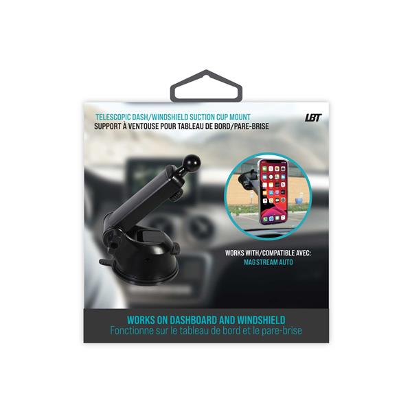 LBT Mag Stream Auto Telescopic Dash/Windshield Suction Cup Mount