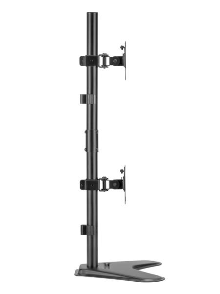 Brateck 17"-32" Vertical Dual-Monitor Steel Articulating Monitor Mount