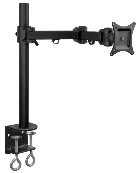 Mount-It! MI-751 Single Arm Articulating Monitor Desk Mount, compatible with screens from 13" - 27"