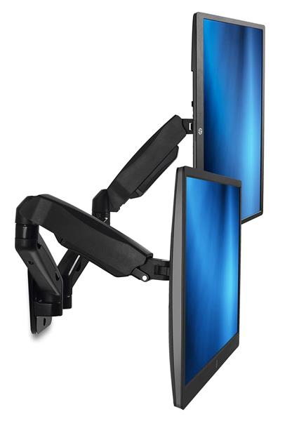 Mount-It! MI-766 Dual Arm Monitor Wall Mount, supports monitors with 75 x 75 and 100 x 100 VESA patterns and screens up to 27"