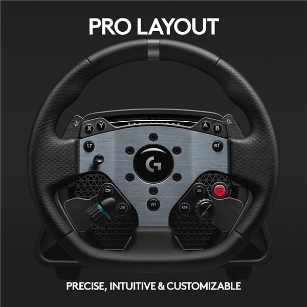 LOGITECH G PRO Racing Wheel for PC, Direct Drive 11 Nm Force, TRUEFORC