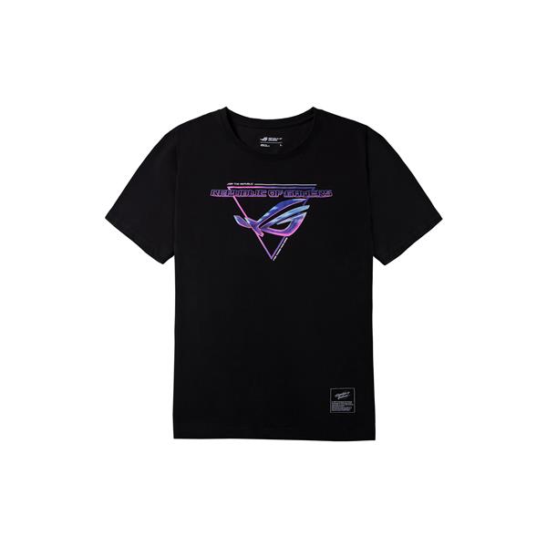 ASUS ROG Retro Punk Premium T-Shirt - Size L, eSports Gaming apparel (100% Cotton, Short Sleeve, Crew Neck)