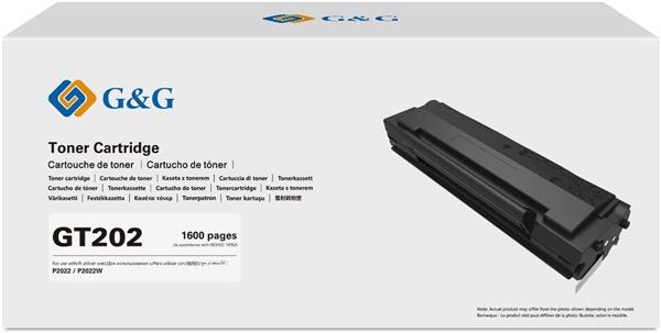 G&G GT202 Standard Black High-Yield Toner Cartridge