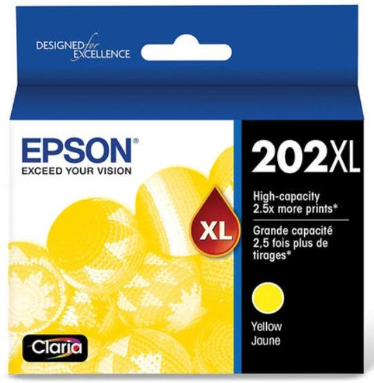 Epson Claria 202XL Ink Cartridge - Yellow - Inkjet - High Yield