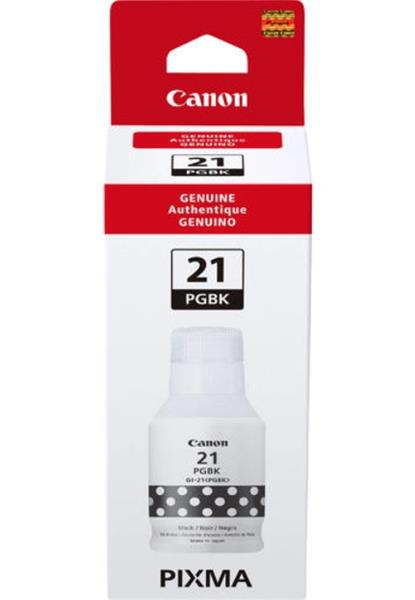 Canon GI-21 (GI21) Original Black Ink, Yield 6000 pages