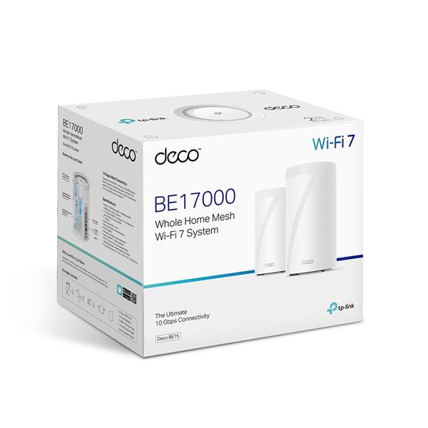 TP-Link (Deco BE75) BE17000 Tri-Band Wi-Fi 7 Mesh System (2 Pack)