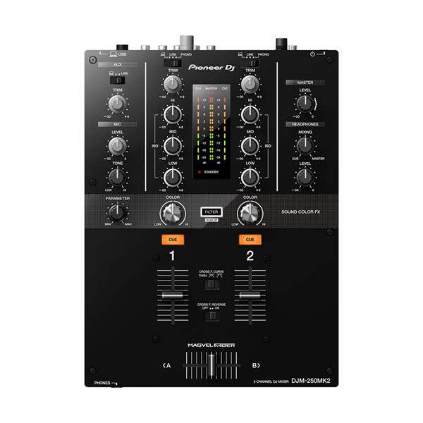 PIONEER DJ DJM-250MK2 2-Channel DJ Mixer (Black)