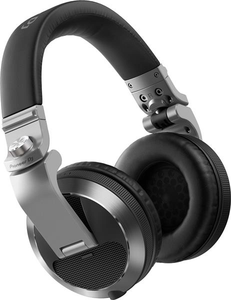 PIONEER DJ HDJ-X7-S - Reference DJ Over Ear Headphones with Detachable Cord - Silver