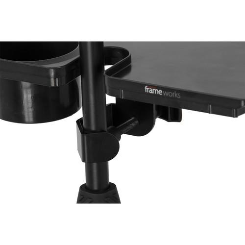 GATOR FRAMEWORKS GFW-MICACCTRAY Microphone Stand Accessory Tray, Black