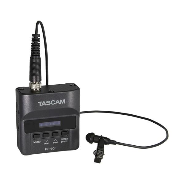 TASCAM DR-10L Digital Audio Recorder with Lavalier Mic (Black)