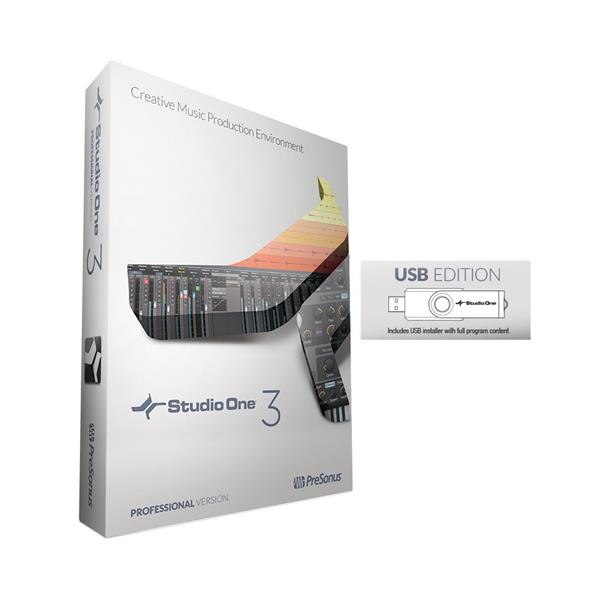 PRESONUS Studio One 3 Professional - Audio and MIDI Recording/Editing Software (USB Media Stick)