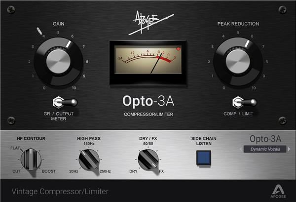 APOGEE FX Plugins - Opto-3A Vintage Compressor/Limiter (Digital Download Only)