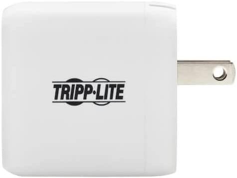 Tripp Lite USB-C Dual-Port Wall Charger, Compact Travel Size Folding P