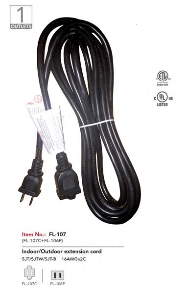 iCAN 6ft Indoor/Outdoor Extension Cord(Open Box)