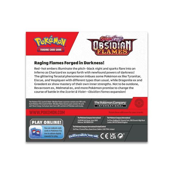 Pokémon TCG: Scarlet & Violet - OBSIDIAN FLAMES Booster Display Box