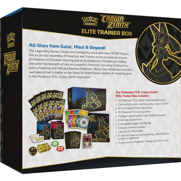 Pokémon TCG: Crown Zenith Elite Trainer Box (Pokemon Trading Cards Gam