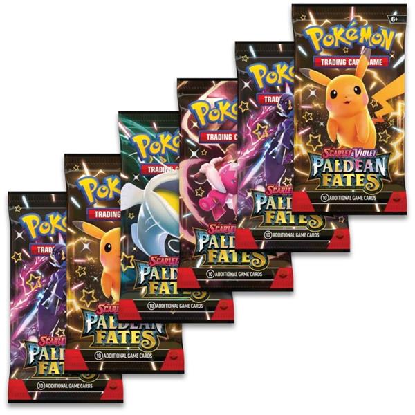 Pokémon TCG: Scarlet & Violet - PALDEAN FATES Booster Bundle (6 Packs)