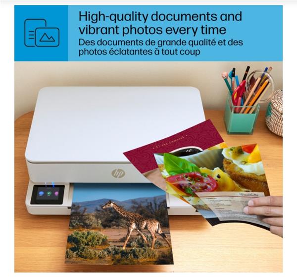 HP Envy 6155e Wireless 3-in-1 Color Inkjet Printer, White