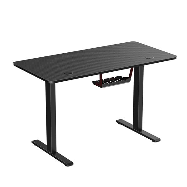 iCAN Electric Height Adjustable Desk, 120*60*73-118cm, 16mm Wooden Tabletop, Memories & Reminder, Cup Holder + Headset Holder + Cable Management , Black