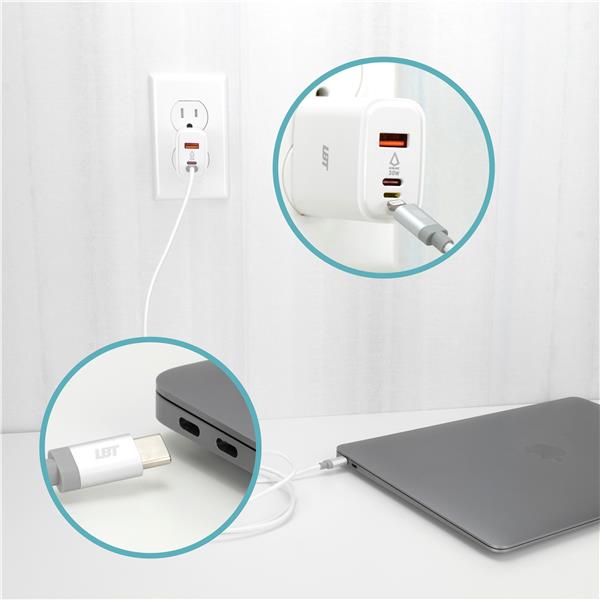 LBT 30W 3-port Ultra Fast Wall Charger