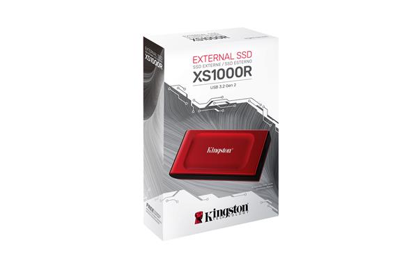 Kingston XS1000 2TB Red External USB 3.2 Gen 2, External SSD