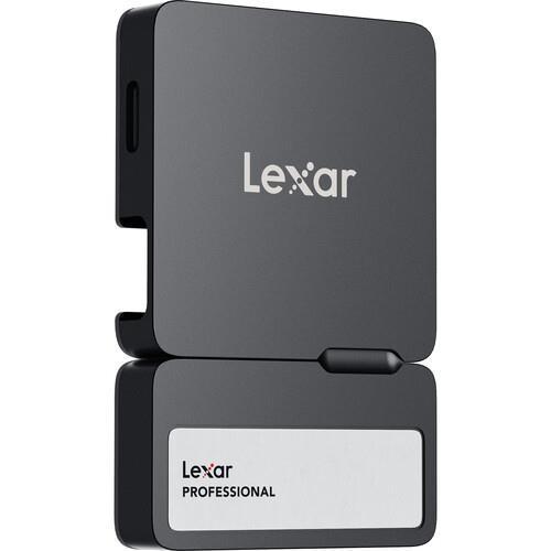 Lexar Professional Go Portable SSD with Hub, SL400(Model), 2TB, Black (LSL400S002T-RNBNU)