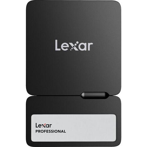 Lexar Professional Go Portable SSD with Hub, SL400(Model), 2TB, Black (LSL400S002T-RNBNU)