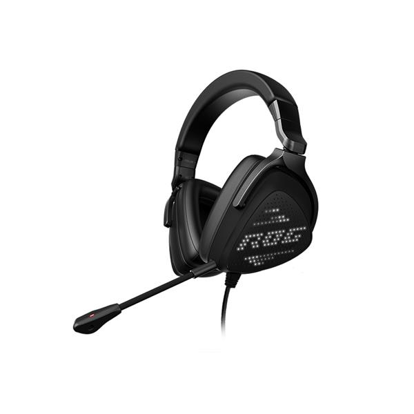 ASUS ROG Delta S Animate Gaming Headset (Customizable AniMe Matrix LED Display, AI Noise-Canceling Mic, Hi-Res ESS 9281 Quad DAC, Lightweight, USB-C, For PC, Mac, PS5, Switch and Mobile Devices)