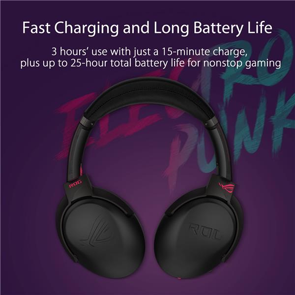 ASUS ROG Strix Go 2.4 Electro Punk Wireless Gaming Headset(Open Box)