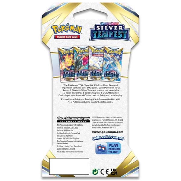 Pokémon TCG: Sword & Shield - SILVER TEMPEST Sleeved Booster Pack