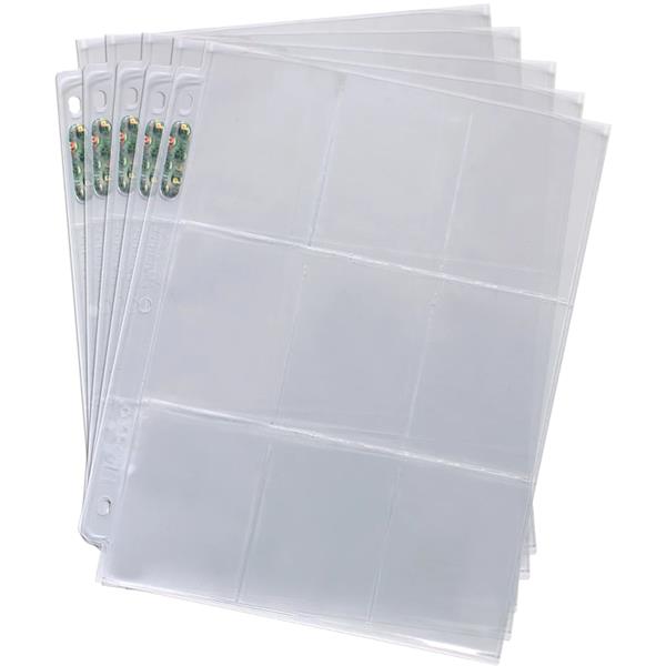 Ultra PRO Platinum Series 9-Pocket Card Sleeve Binder Page (25 Pack)