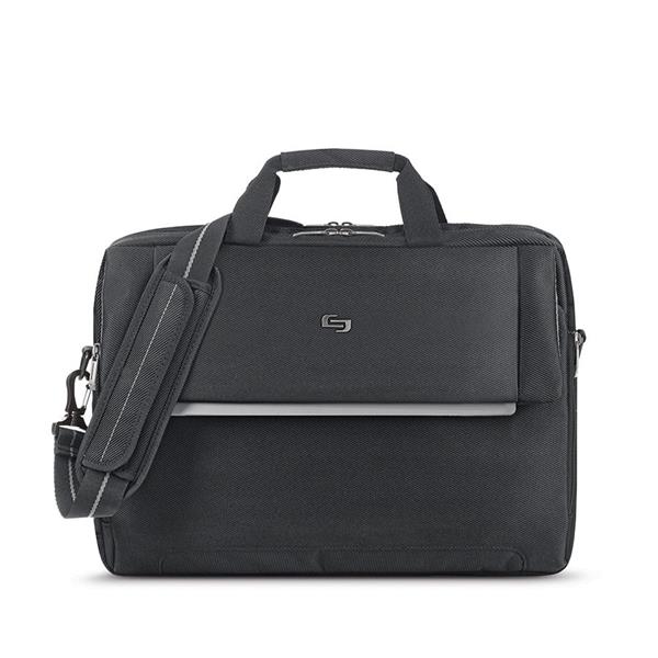 SOLO New York Chrysler 17.3" Laptop Briefcase, Black