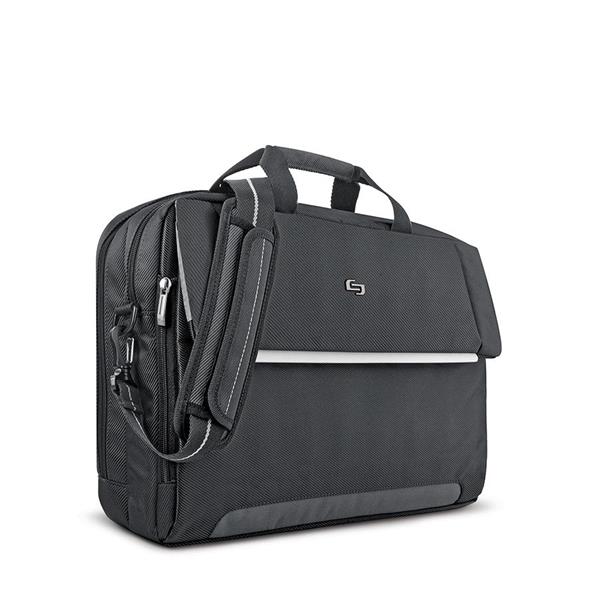 SOLO New York Chrysler 17.3" Laptop Briefcase, Black