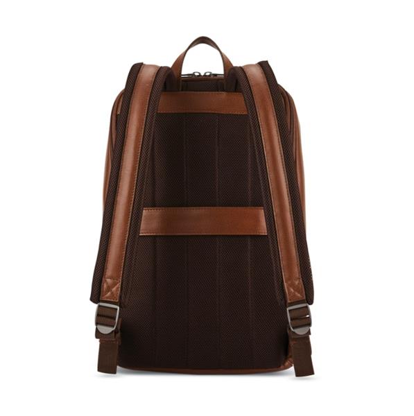 SAMSONITE Classic Leather 14.1" Slim Backpack, Cognac