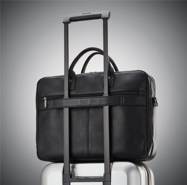 SAMSONITE Classic Leather 15.6" Toploader, black