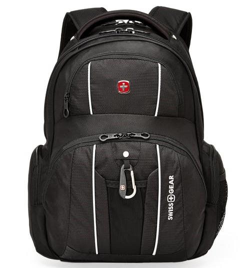 Swiss Gear 17.3" Computer Backpack With USB Port, Black