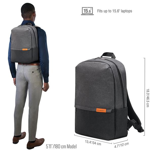 EVERKI 15.6'' Light Laptop Backpack, Black