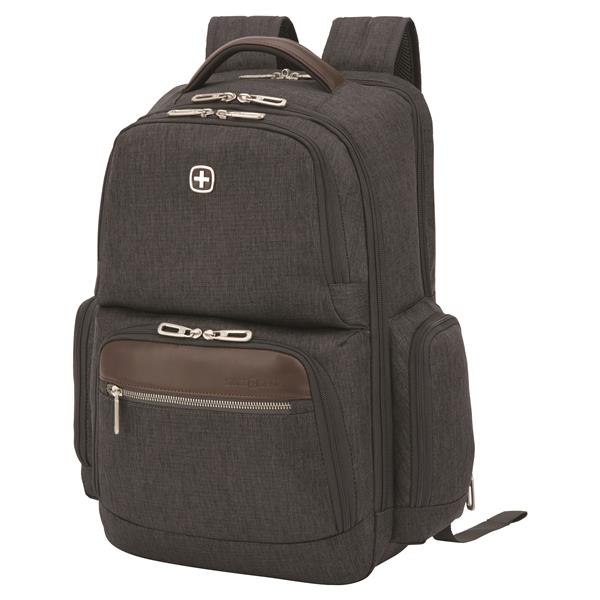 Swiss Gear 17.3" Business Luxury Computer Backpack, Grey