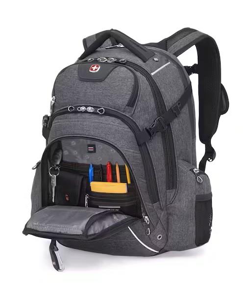 Swiss Gear 17.3" Computer and Tablet Backpack, Grey