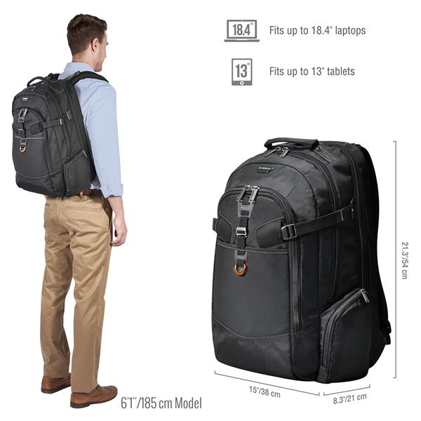 EVERKI Titan Checkpoint Friendly 18.4" Laptop Backpack, Black(Open Box)