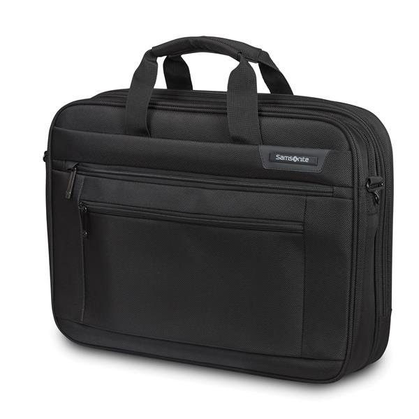 Samsonite Classic NXT 2 Gusset Brief w/RFID 17" Laptop Bag, Black