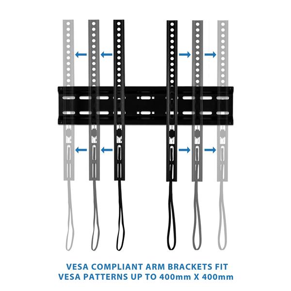 MOUNT-IT! Fixed TV Wall Mount, 32"-55" Inch TVs