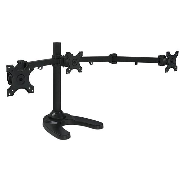 Mount-It! 19"-24" Triple Monitor Stand Freestanding Desk Mount