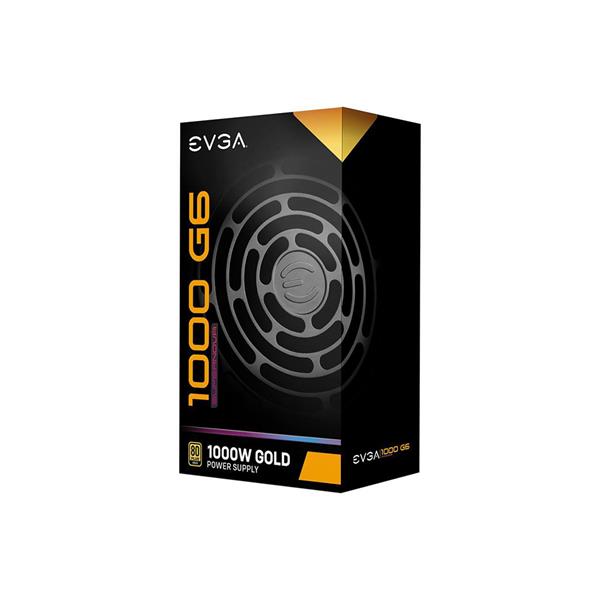 EVGA SuperNOVA 1000 G6, 80 Plus Gold 1000W, Fully Modular, Eco Mode with FDB Fan, 10 Year Warranty, Includes Power ON Self Tester, Compact 140mm Size, Power Supply 220-G6-1000-X1