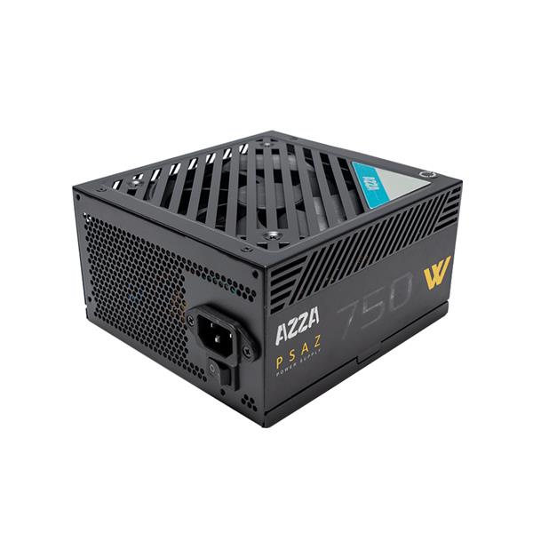 AZZA PSAZ-750W, 750W ATX 80 PLUS BRONZE Certified Gaming Power Supply  - 86.94% efficiency under typical load - Intel ATX12V - Single +12V Rail - 120mm Silent Fan - 4x 6+2-pin PCI-E Connectors, Protective Features UVP OVP OPP OCP SCP, Safety Certifications FCC CE TUV RoHS RCM, EN/FR Bilingual Package