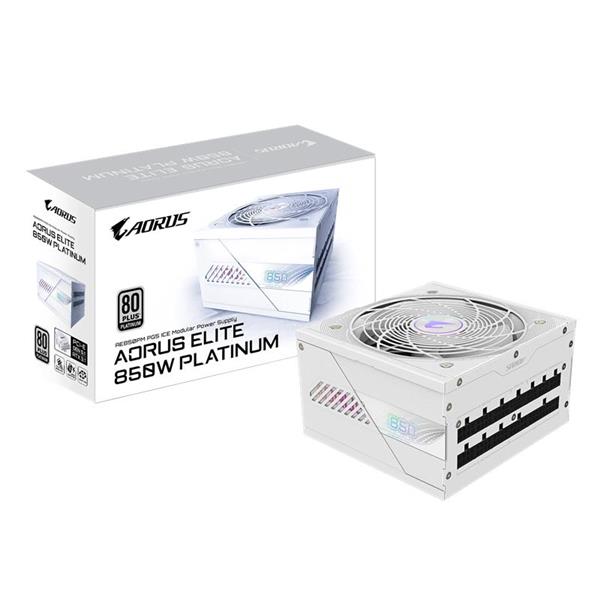 GIGABYTE GP-AE850PM PG5 ICE - PCIe5.1 Ready - ATX3.1 - 850W 80 PLUS Platinum Certified - Fully Modular Power Supply