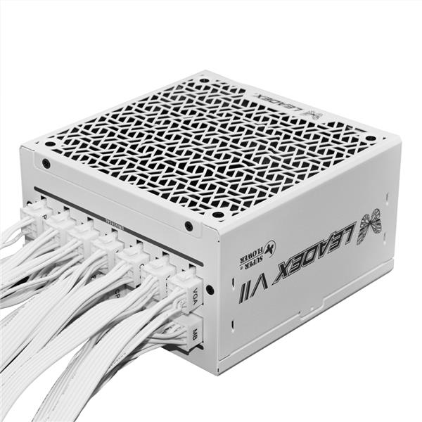 Super Flower Leadex VII XP 1200W ATX 3.1 Platinum Power Supply, White