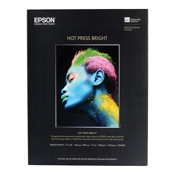 25-SHEET 17X22 HOT PRESS BRIGHT